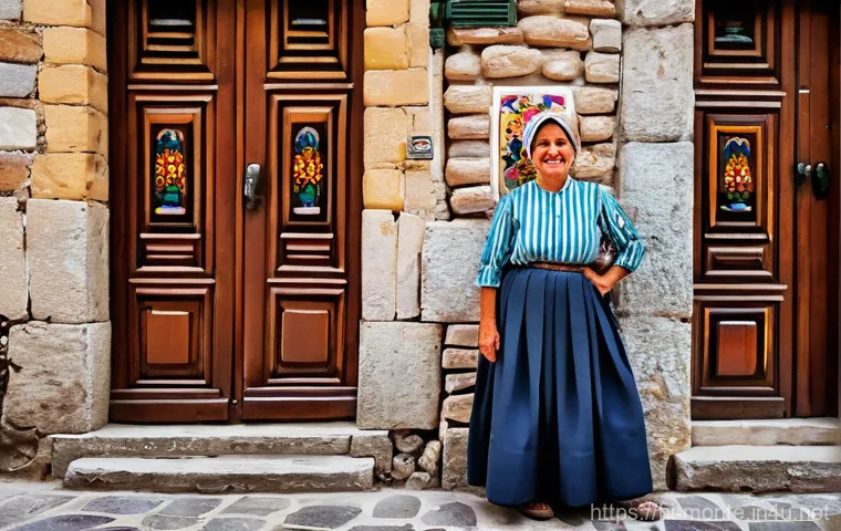 몬테네그로어 기본 회화 - **Montenegrin Old Town에서 친근한 인사**
몬테네그로 코토르 구시가지의 활기차고 햇살 가득한 거리. 자갈길, 다채로운 셔터가 있는 돌 건물, 그리고 걸려있...